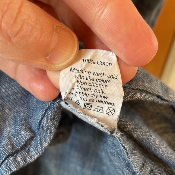 J. Crew Chambray Dot Perfect Shirt - Picture 5 of 5